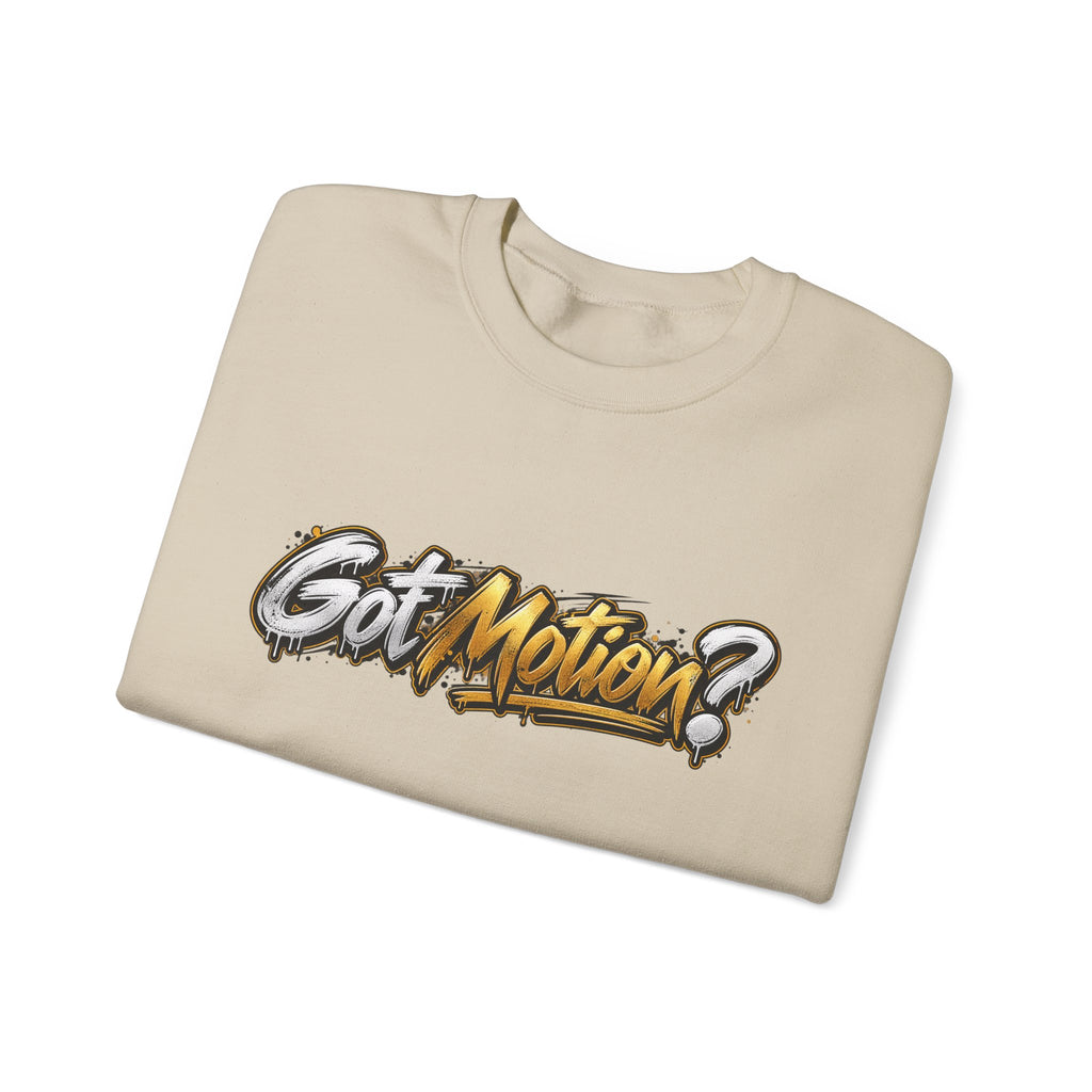 Got Motion? Crewneck Sweatshirt — Retro Graffiti Athletic Streetwear