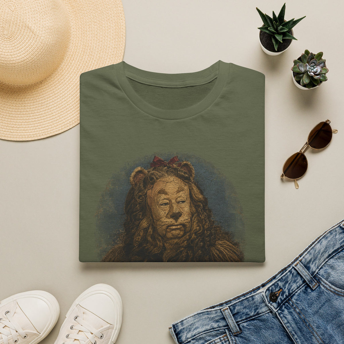 Wizard of Oz Cowardly Lion Tee — "If I Only Gave a Damn" Vintage Movie Quote T-Shirt
