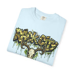 Buck City Graphic T‑Shirt — Deer Skull Camo Streetwear