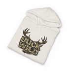 Buck Wild Camo Hoodie — Deer Antler Hunting Sweatshirt