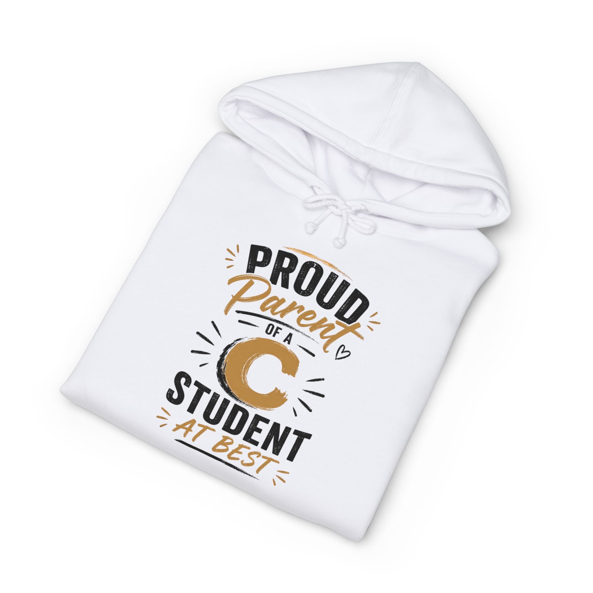 Proud Parent of a C Student Hoodie — Funny Graduation & Back-to-School Gift