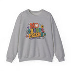 No Thanks Friend Sweatshirt — Retro Floral Graphic Crewneck