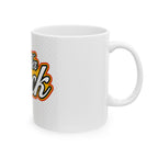 Her Rocks Ceramic Mug – Retro Script Coffee Cup (11oz & 15oz)