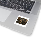 Senior 2027 Camo Patch Sticker — Military-Inspired Graduation Kiss-Cut