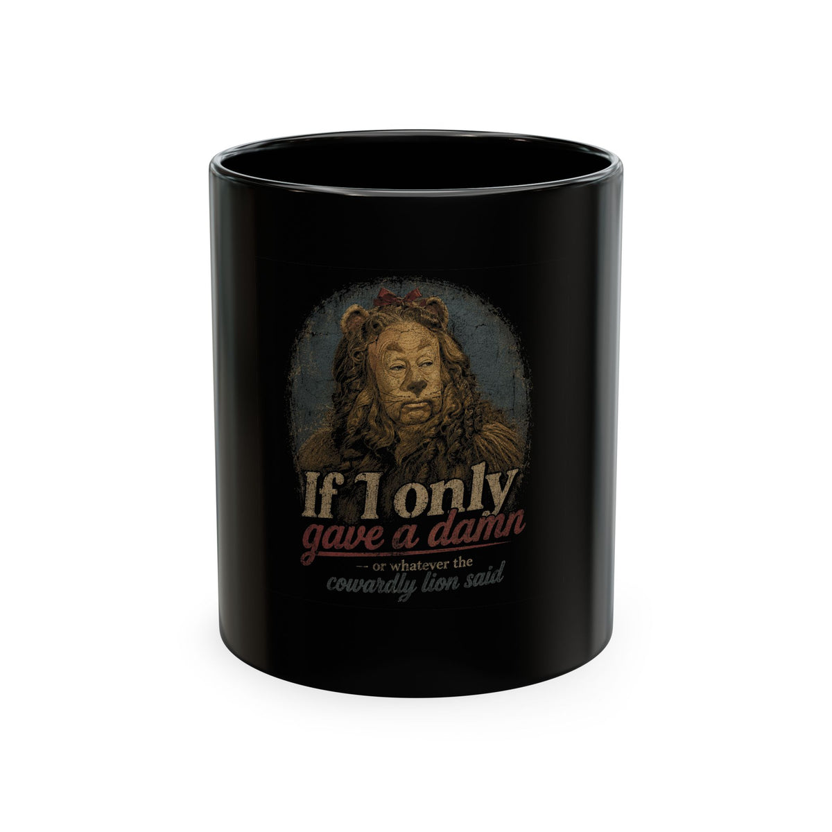 Lion Retro 'If I Only Gave a Damn' Ceramic Mug
