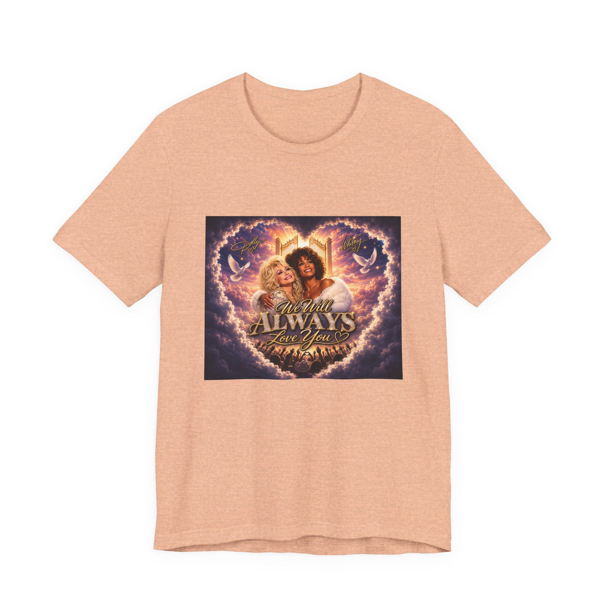 Always By Your Side Heart Portrait Tee