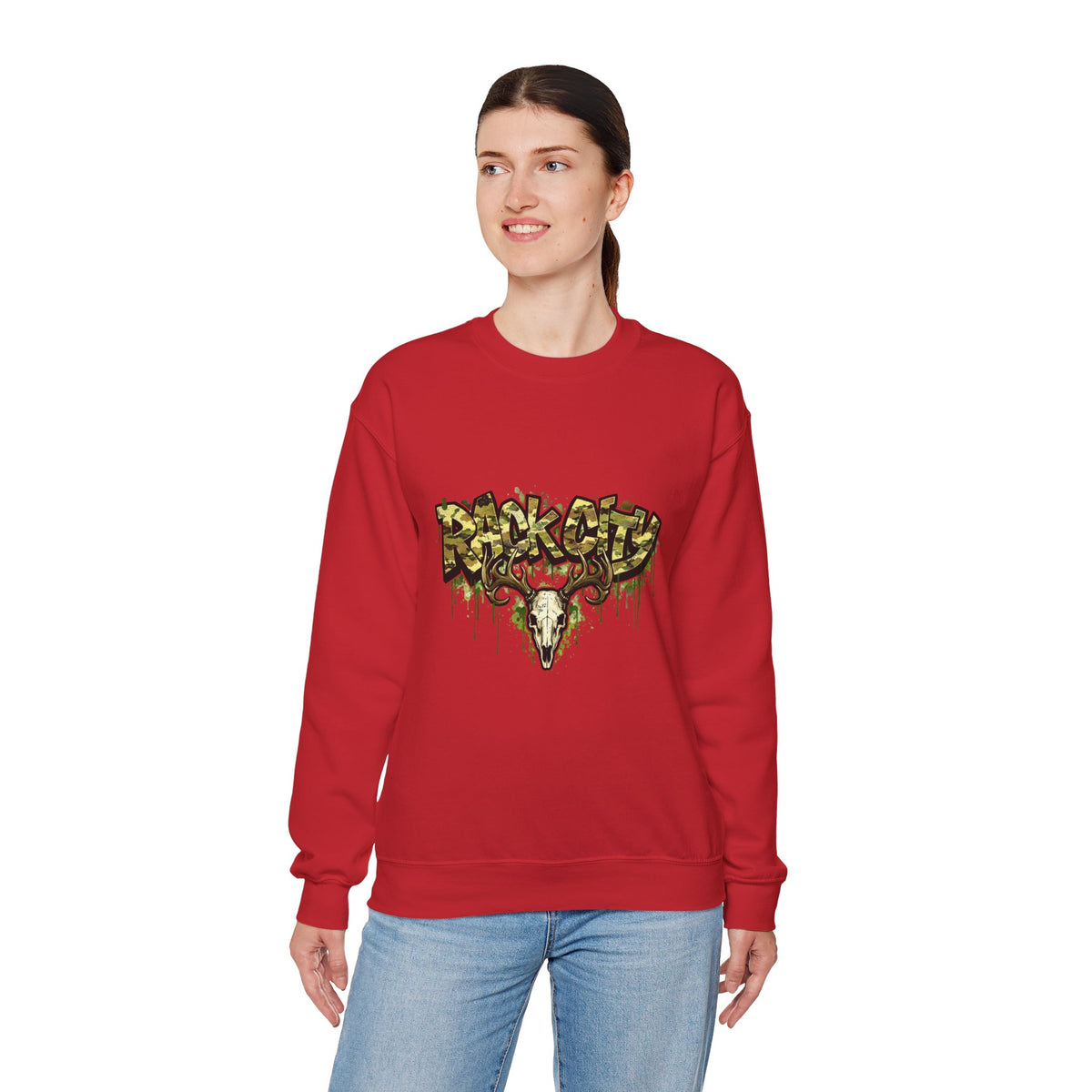 Unisex Heavy Blend "Rack City" Crewneck Sweatshirt