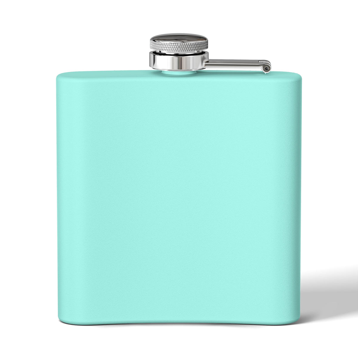 Flask — Polished Decorative 6oz Stainless Steel Hip Flask with Elegant Bow Design
