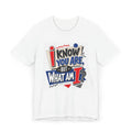 I Know You Are But What Am I? T-Shirt | Retro Pop Art Text Tee