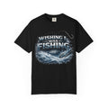 Fishing T-Shirt — "Wishing I Was Fishing" Graphic Tee for Anglers