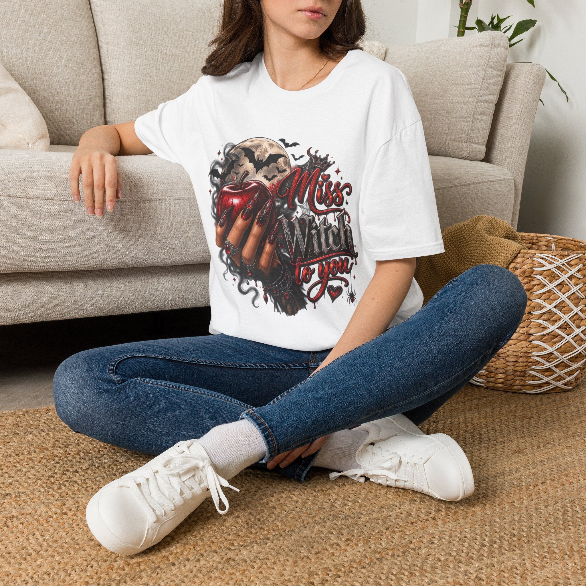 Witchy Moon Graphic T‑Shirt — 