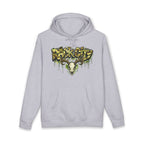 Graffiti Rock City Hoodie — Dripping Skull Streetwear Pullover