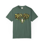 Buck City Graphic T‑Shirt — Deer Skull Camo Streetwear