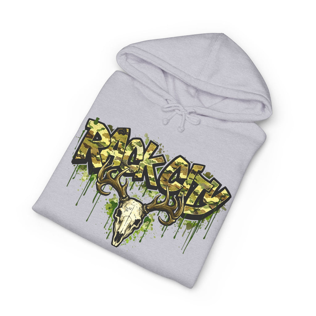 Graffiti Rock City Hoodie — Dripping Skull Streetwear Pullover