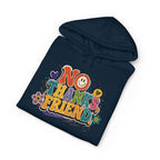 No Thanks Friend Hoodie — Retro Floral Graphic Pullover