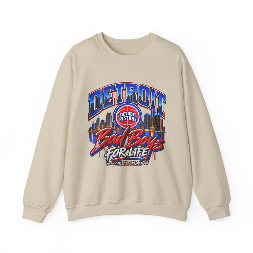 Detroit Pistons "Bad Boys For Life" Crewneck Sweatshirt