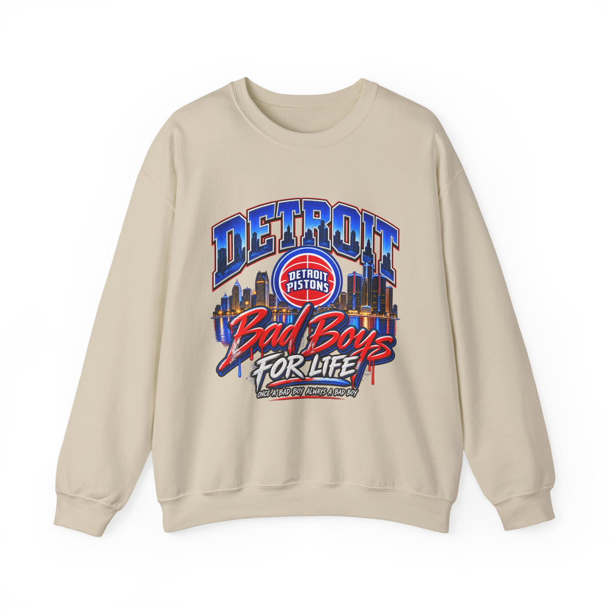 Detroit Pistons "Bad Boys For Life" Crewneck Sweatshirt