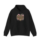Wifey Floral Script Hoodie — Glitter Gold Lettering Bridal Pullover