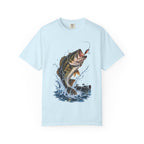 Bass Fishing T-Shirt — Jumping Largemouth Design