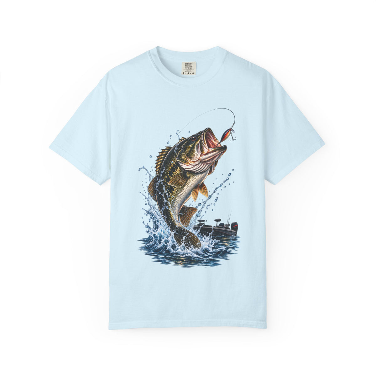 Bass Fishing T-Shirt — Jumping Largemouth Design