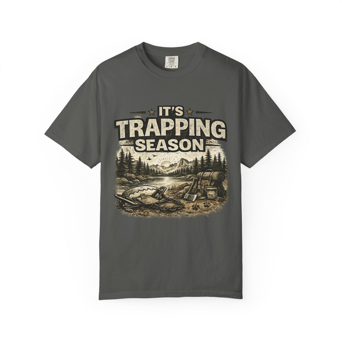 Trapping Season T-Shirt — Retro Wilderness Trapper Graphic Tee
