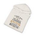 Hoodie - "A Wise Man Once Said: One Should Consider Knucking" Quote Graphic Hoodie