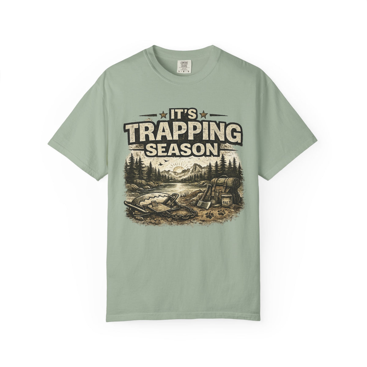 Trapping Season T-Shirt — Vintage Outdoorsman Hunting & Trapping Graphic Tee