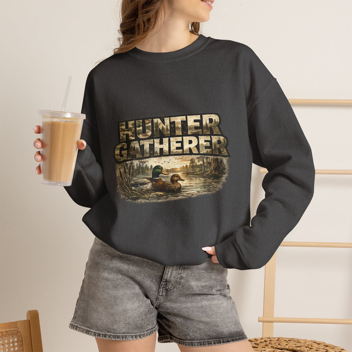 Unisex Heavy Blend "Hunter Gatherer" Crewneck Sweatshirt