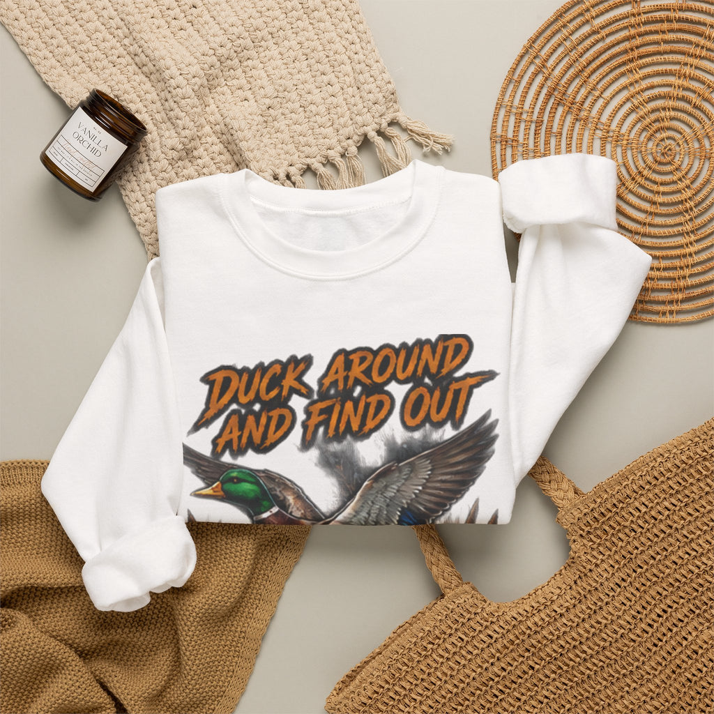 Crewneck Sweatshirt - "Duck Around And Find Out (D.A.F.O.)" Mallard Graphic
