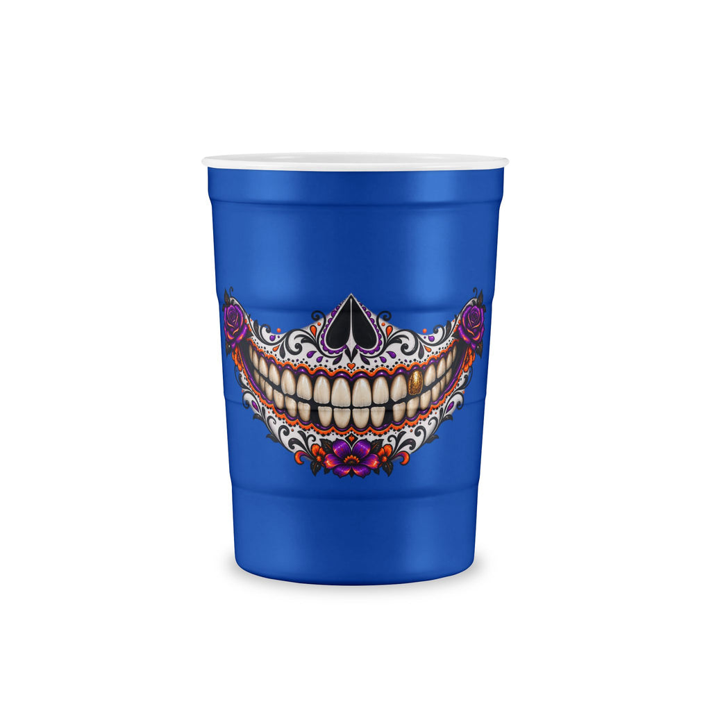 Sugar Skull Recyclable Steel Cup — Day of the Dead Party Cup