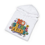 No Thanks Friend Hoodie — Retro Floral Graphic Pullover