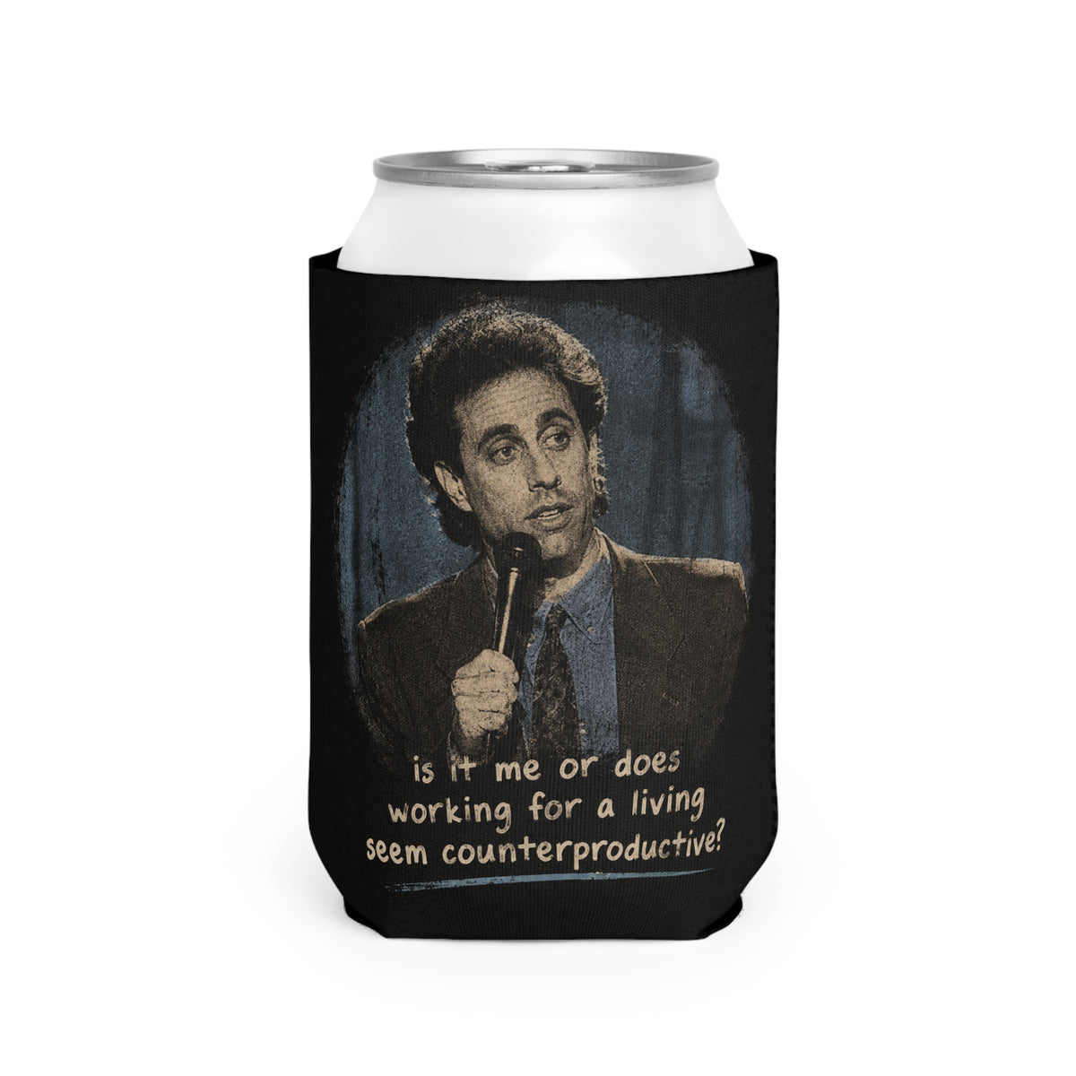 Seinfeld ‘Is It Me’ Can Cooler Sleeve – Retro Jerry Seinfeld Comedy Drink Koozie